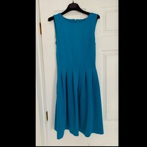 Calvin Klein Teal Sleeveless Fit & Flare Dress